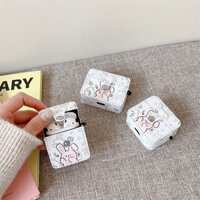 Vỏ tai nghe bằng da thỏ hoạt hình cho Airpods 4 / 3 / 2 / 1 / pro / pro2 Vỏ bảo vệ