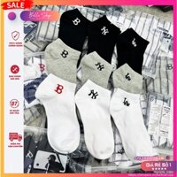 Vớ | Tất MLB Pack 3 Đôi Cổ Ngắn Low Crew Socks S2218-X  | Unisex - Full Tag Code