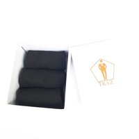 Vớ, Tất nam Cổ Ngắn Vải Mềm Hút Mồ Hôi Cao Cấp Hộp 3 Đôi - 1 HỘP MÀU ĐEN