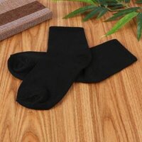 Vớ Tất Nam Nữ dày cổ trung Cotton 100 Hàng Đẹp - Đen