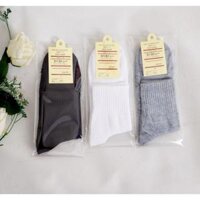 Vớ Tất Nam Nữ dày cổ trung Cotton 100 Hàng Đẹp - Đen