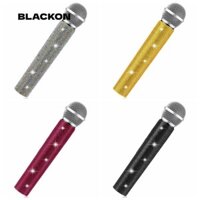 Vỏ tay cầm Mic không dây BLACKON, Vỏ kim cương giả lấp lánh Micro tinh tế Tay áo trang trí, Thời trang bền bỉ Lớp lót mềm phát sáng Phụ kiện Mic Đảng