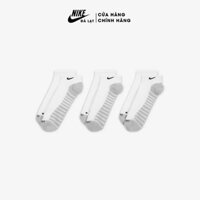 Vớ thể thao cổ ngắn Nike Everyday Max Cushioned SX6964-100 Vải cotton thoáng mát, mềm mịn