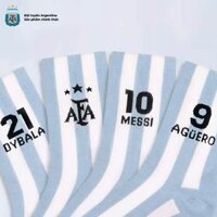 Vớ thể thao cotton chống trơn Argentina, tất bóng đá chống trượt số 10 Messi [CHÍNH HÃNG] - Hút mồ hôi, thoáng khí