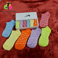 Vớ thể thao nữ Nike cổ ngắn nhiều màu hộp 6 đôi