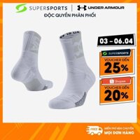 Vớ Thể Thao Under Armour Playmaker Crew (1 Đôi) - Trắng  - 1356615-100
