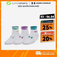 Vớ Thể Thao Under Armour Essential Quarter (3 Đôi) - Trắng  - 1384025-100