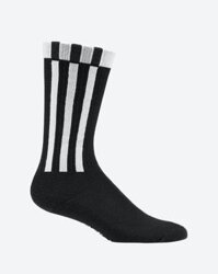 Vớ Thể Thao Unisex Adidas Original 3S Đen Sọc Trắng - FL3694