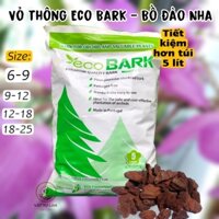 VỎ THÔNG BỒ ĐÀO NHA ECO BARK TÚI 5LIT (1KG) - 6-9mm