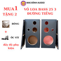 VỎ THÙNG LOA BASS 25, 3 ĐƯỜNG TIẾNG - GIÁ 1 ĐÔI TẶNG KÈM BÔNG TIÊU ÂM VÀ ỐC VÍT