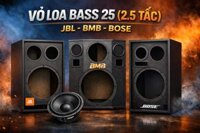 Vỏ thùng loa bass 25 giá rẻ, kích thước thùng loa bass 25