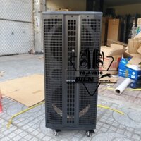 Vỏ Thùng loa kéo 25 Đôi Đứng ( 2bass 25cm / 2treble ) kích thước học mạch 19x38cm