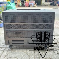 Vỏ Thùng loa kéo 25 Đôi nằm_3Way_( 2 bass 25cm /2 treble /2mid 16cm )_kích thước học mạch 19×38cm