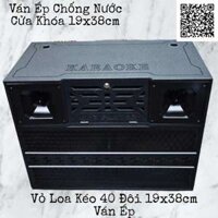 Vỏ Thùng Loa Kéo 40 Đôi Ván Ép Chống Nước Lắp Mạch 19x38cm