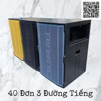 Vỏ Thùng Loa Kéo 40 Đơn 3 Đường Tiếng Lắp Mạch 19x38cm