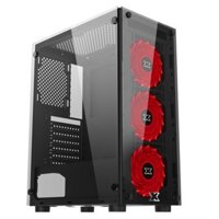 VỎ THÙNG MÁY TÍNH CASE XIGMATEK  HERO 3 FAN 2 MẶT KÍNH CƯỜNG LỰC ATX KÈM 3 FAN X9