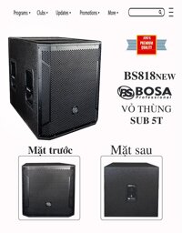 VỎ THÙNG SUB BOSA 818 NEW