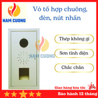 Vỏ tổ hợp chuông đèn nút nhấn, thiết kế chắc chắn,chất liệu thép không gỉ