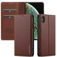 Vỏ Từ Tính Cho Iphone XS 11 Pro Max X XR Ốp Lưng Da PU Flip Cover Bảo Vệ Điện Thoại Siêu Mỏng
