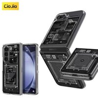 Vỏ Túi Khí Thẩm Mỹ Cho Samsung Galaxy Z Fold 5 Z Fold 4 3 Thiết Kế Độc Đáo PC Cứng Trong Suốt Z Flip5 Z3 Flip 4 Ốp Lưng Điện Thoại
