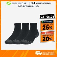 Vớ Under Armour Performance Tech Quarter (3 Đôi) - Đen  - 1379510-001