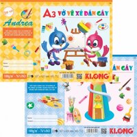 Vở vẽ dán gáy xé A3 20 tờ 100/76; MS: 712