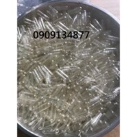 vỏ viên nang trong suốt #1, viên nang rỗng, viên nang cứng màu trắng trong đóng bột thuốc size 1