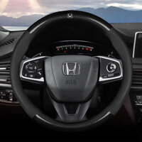 Vỏ vô lăng ô tô chống trượt và thoáng khí Vỏ vô lăng thể thao bằng sợi carbon 5D phù hợp cho xe Honda Free Jazz Accord City Civic HRV CRV CRZ Breeze Odyssey Brio