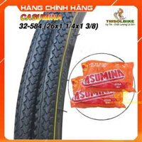 Vỏ Xe Đạp 26x1 14 x 1 38 32-584 Lốp Xe Đạp 650 32-584 CASUMINA - 2 Vỏ 2 Ruột