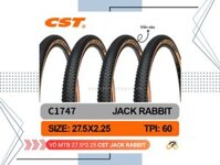 VỎ XE ĐẠP 27.5" - CST JACK RABBIT - VIỀN NÂU VÀNG - 27.5x2.25 (1 CÁI)