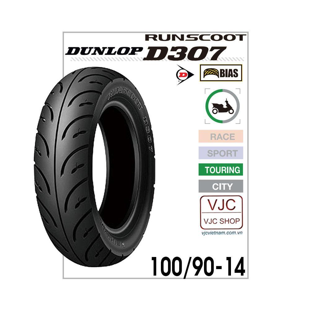 Vỏ xe Dunlop 100/90-14 D307
