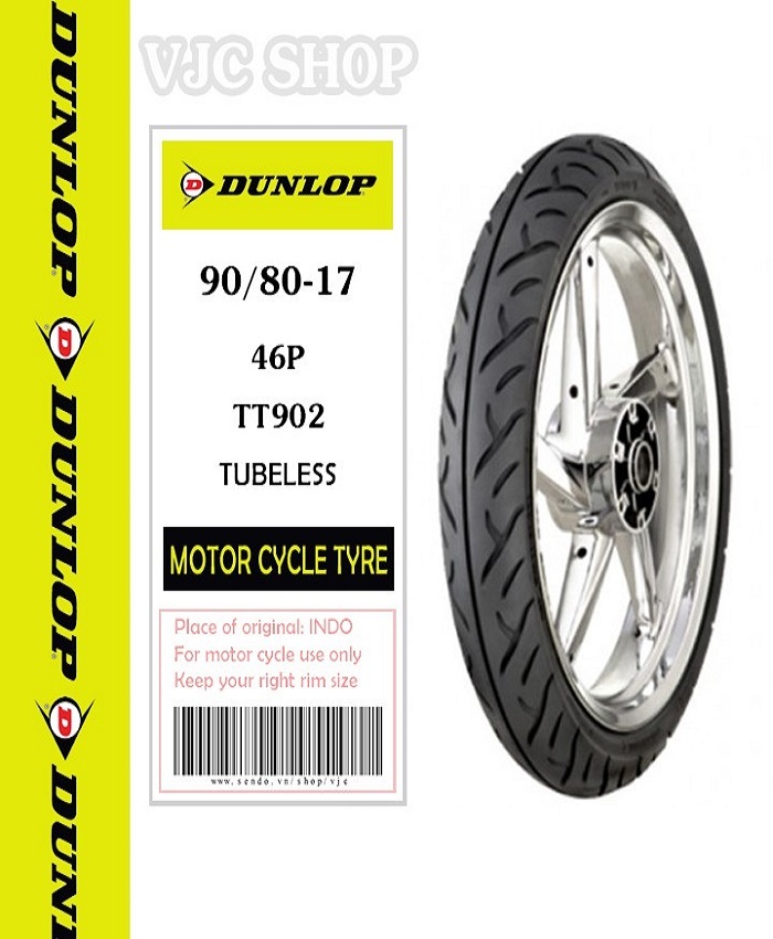 Vỏ xe Dunlop 90/80-17 TT902