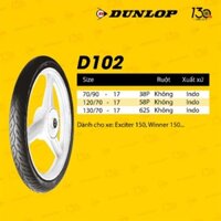 Vỏ xe máy Dunlop 120/70-17 M/C 58p TL D102