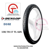 VỎ XE MÁY DUNLOP D102 SIZE 130.70-17 TL 62S