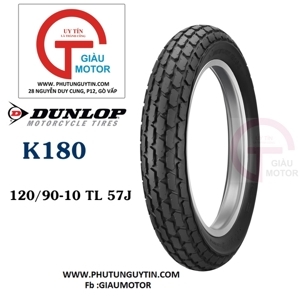 Vỏ xe máy Dunlop K180 120/90-10 MC 57J TL