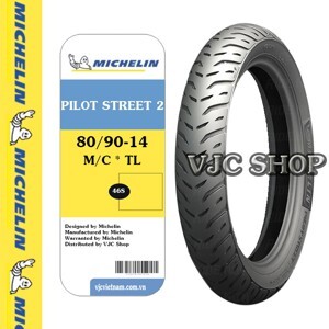 Vỏ Xe Michelin Pilot Street 2 80/90-14 46S