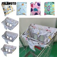 Vỏ xe mua sắm FILEWOTO, Tấm lót ghế trẻ em chống bẩn chống thấm nước, Phim hoạt hình di động cho trẻ sơ sinh Đệm ghế ăn cho siêu thị tạp hóa Du lịch