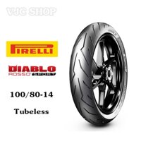 Vỏ Xe Pirelli 100/80-14 Diablo Rosso Sport 48S TL - Vỏ Lốp Xe Không Ruột Chất Lượng Cao