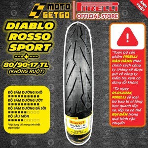 Vỏ xe Pirelli Diablo Rosso Sport 80/90-17