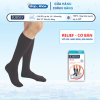 Vớ Y Khoa JOBST Relief - Màu Đen, Kín Ngón, Dòng Cơ Bản, Áp Lực 20-30mmHg, 2 Chiếc (Tất Y Khoa)