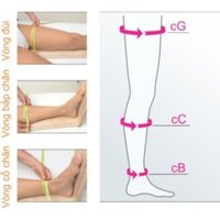 Vớ y khoa Medi Duomed điều trị suy tĩnh mạch - Vớ dài đùi - dài gối - ĐỨC