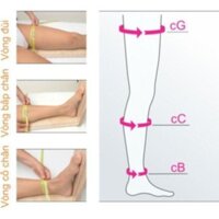 Vớ y khoa Medi Duomed điều trị suy tĩnh mạch - Vớ dài đùi - dài gối - ĐỨC