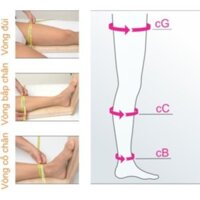 Vớ y khoa Medi Duomed điều trị suy tĩnh mạch - Vớ dài đùi - dài gối - ĐỨC