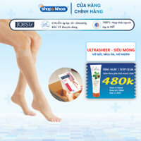 Vớ Y Khoa Siêu Mỏng JOBST UltraSheer - Vớ Gối, Màu Da, Hở Ngón, Áp Lực 20-30mmHg, 2 Chiếc (Tất Y Khoa)