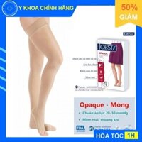 Vớ y khoa (vớ đùi) hỗ trợ suy giãn tĩnh mạch JOBST Opaque-(Dòng cao cấp,mỏng,hở ngón,màu da) (Vớ Jobst Mỹ)
