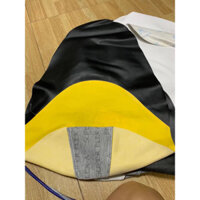 Vỏ yên xe Jupiter +xe Sirius ( màu đen vàng - vỏ yên da cao cấp )