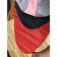 Vỏ yên xe Jupiter +xe Sirius ( màu đỏ đen - vỏ yên da cao cấp )