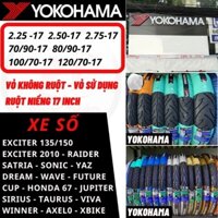 Vỏ Yokohama xe số 2.25-17 2.50-17 2.75-17 70/90-17 80/90-17 100/70-17 120/70-17. Lốp xe Yokohama không ruột và có ruột