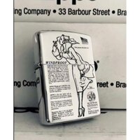 Vỏ Zippo Bạc Khối Steling Amor - Vỏ Zippo Giá Rẻ Chủ Đề Cô Gái WinDi