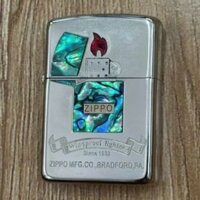 Vỏ Zippo Chính Hãng Khảm Xà Cừ Chủ Đề Zippo Rất Đẹp